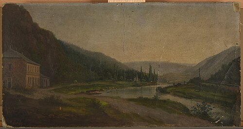 Paysage ardennais, 1850, François Clovis Hécart-Gaillot