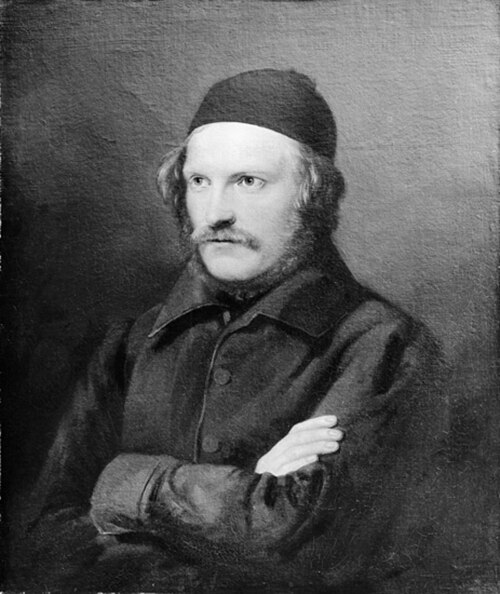 Bildnis des Bildhauers Herman Vilhelm Bissen, 1833, Johann Caspar Weidenmann
