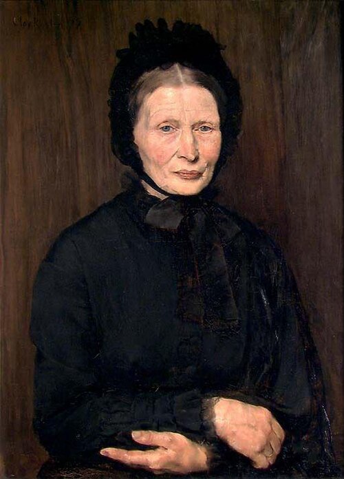 Portrait of Mrs. Fredrikke Gram, b. Stabell, 1877, Olav Rusti