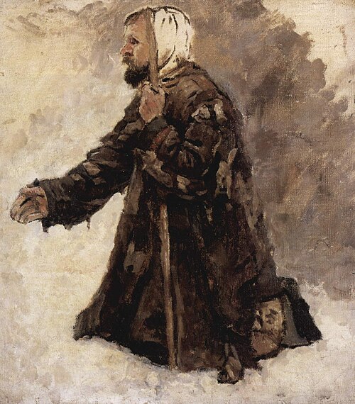 Besessener auf Knien, 1884, Vassili Sourikov