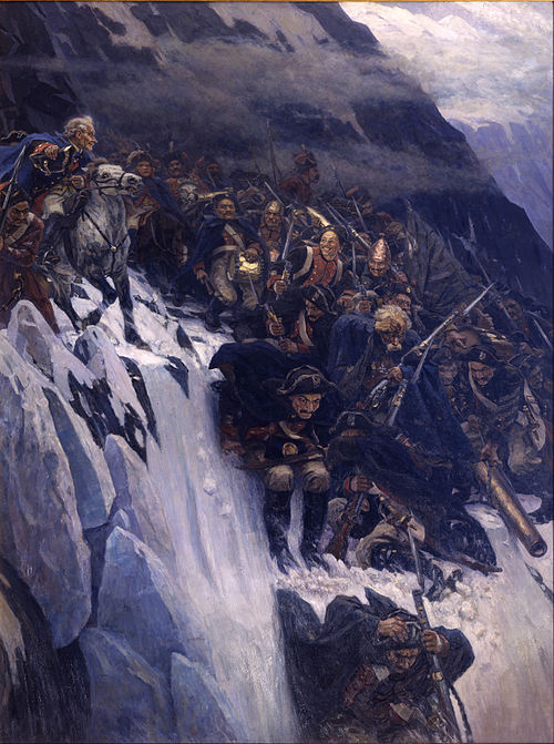 La Traversée des Alpes de Souvarov, 1899, Vassili Sourikov