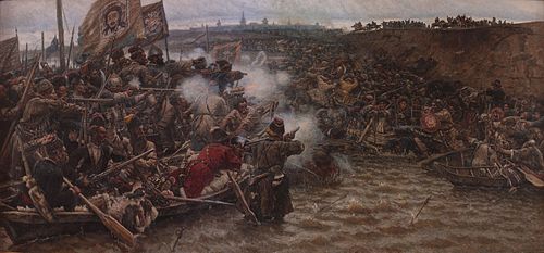 Conquête de la Sibérie par Ermak, 1895, Vassili Sourikov