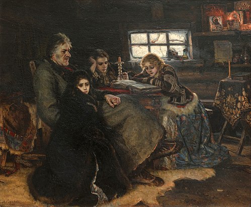 Menchikov à Beriozovo, 1883, Vassili Sourikov