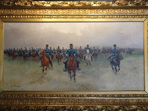 Càrrega de cavalleria, 1894, Josep Cusachs Cusachs