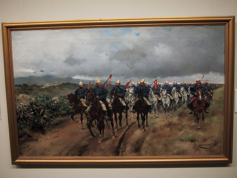Un regiment en marxa, 1892, Josep Cusachs Cusachs