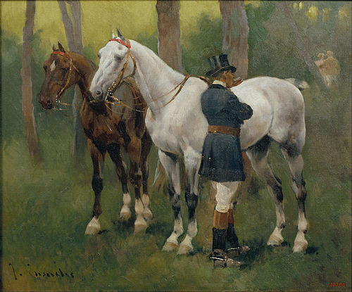 Awaiting the Return, 1904, Josep Cusachs Cusachs