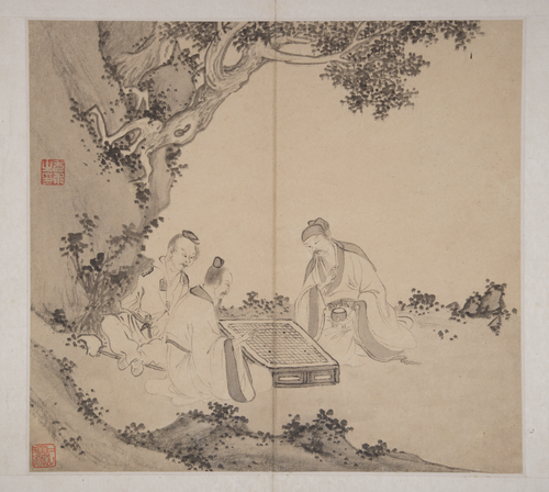 明清诸家集锦册-尤求人物册页, , You Qiu