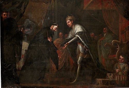 San Agustín ante el emperador Honorio, 1676, José García Hidalgo