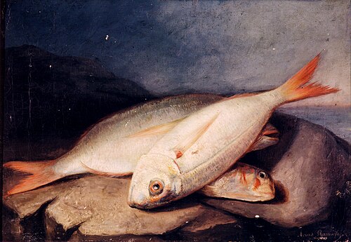 Bodegón de peces, 1900, José Arias Ramírez