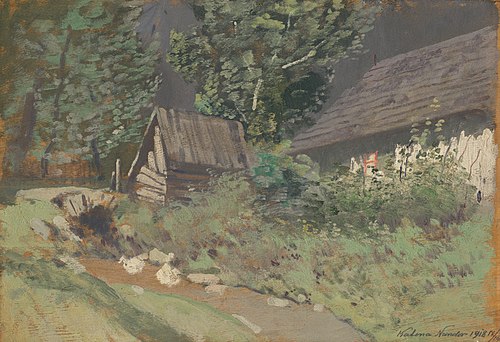 Behind the Barn, 1918, Nándor Katona