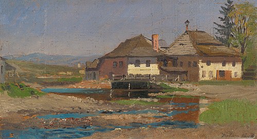 Manor House in a Spiš Village, 1890, Nándor Katona