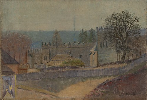 View of Strážky, 1890, Nándor Katona