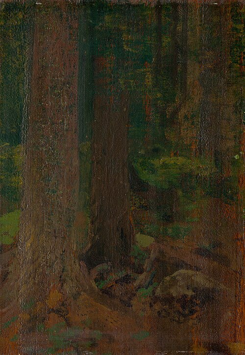 Study of Forest, 1890, Nándor Katona