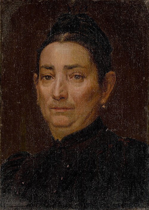 Portrait of an Old Woman, 1887, Nándor Katona
