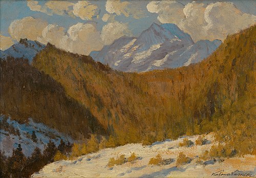 Early Spring in the Tatras, 1910, Nándor Katona