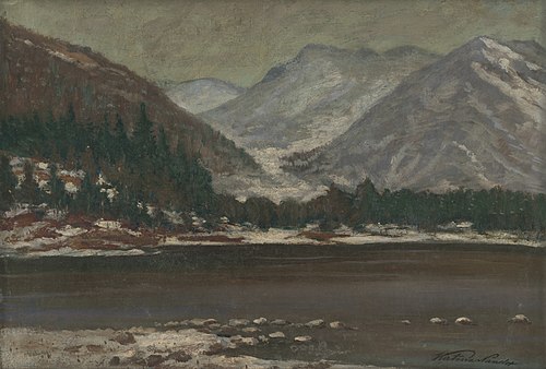 Pohľad na Vysoké Tatry, 1901, Nándor Katona