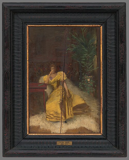 Portrét umelcovej matky, 1890, Nándor Katona
