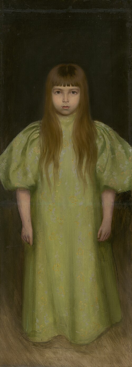Margita Czóbelová ako dievčatko, 1900, Nándor Katona