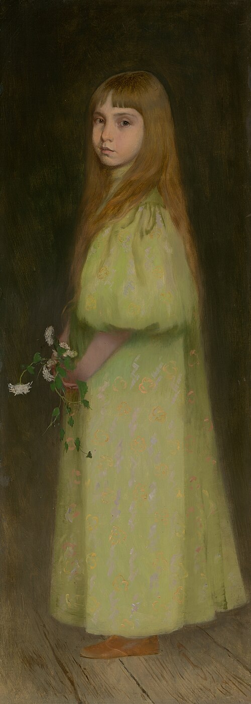 Mariana Czobelóvá ako dievčatko., 1890, Nándor Katona