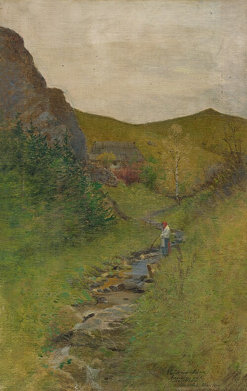 Pri potoku, 1909, Nándor Katona