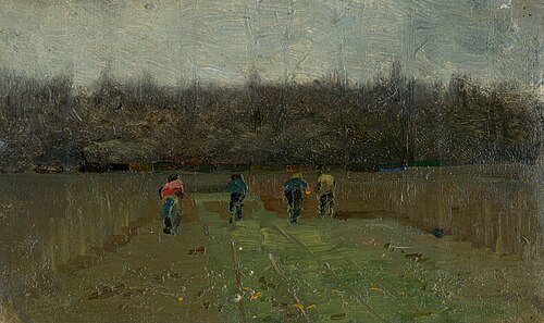 Pri žatve, 1915, Nándor Katona