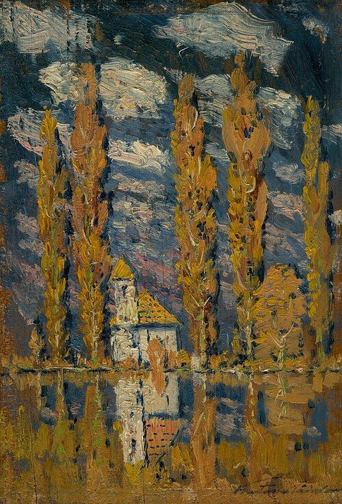 Topole pri vode, 1920, Nándor Katona