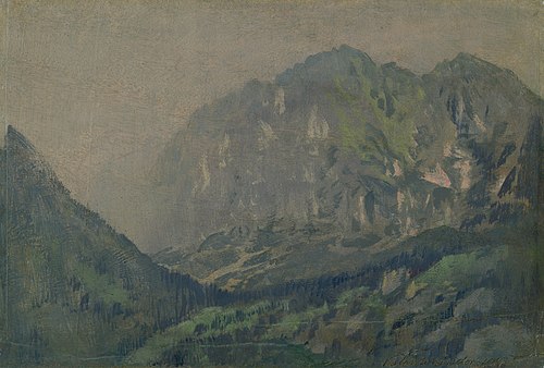 Motív z Vysokých Tatier, 1917, Nándor Katona