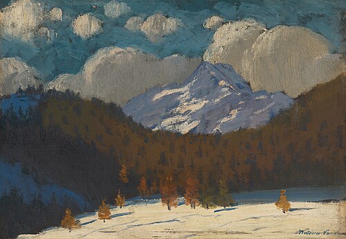 Vysoké Tatry v zime, 1909, Nándor Katona