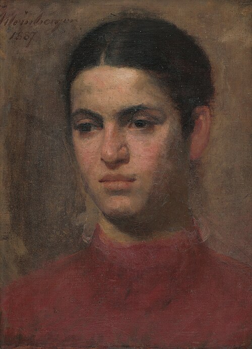 Hlava dievčaťa, 1887, Nándor Katona