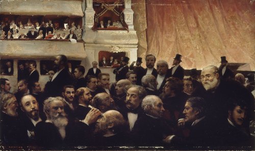 Entracte d'une première à la Comédie-Française, 1885, Édouard Joseph Dantan