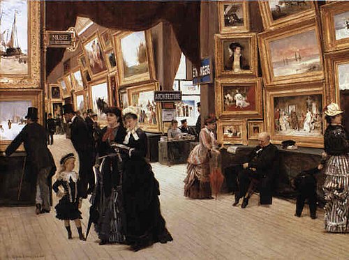 Un coin du Salon en 1880, 1880, Édouard Joseph Dantan