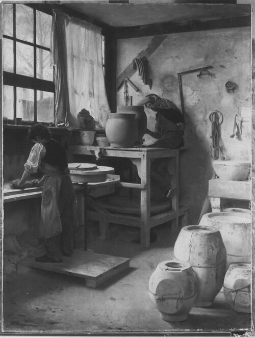 In der Töpferwerkstätte, , Édouard Joseph Dantan