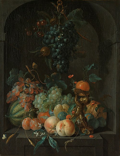 Nature morte aux fruits, 1721, Coenraet Roepel