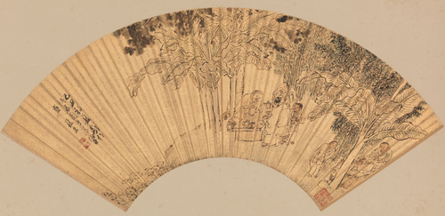 张宏试茗扇, , Zhang Hong
