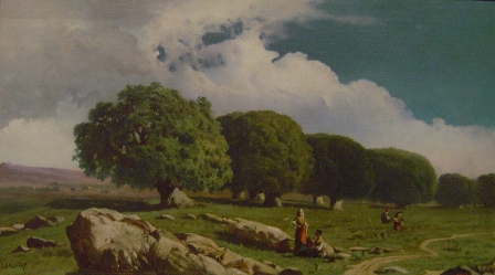 Paisatge amb alzines, 1871, Baldomero Galofre