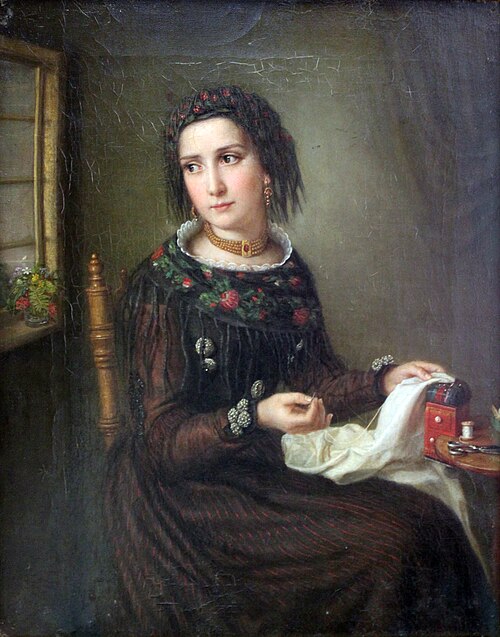 Frisian woman, 1878, Friederike Westphal