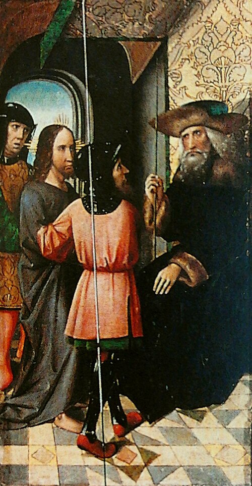 Le Christ devant Pilate., 1500, Colijn de Coter