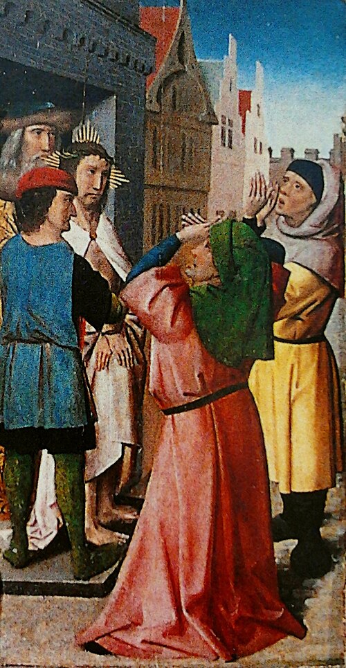 Raillerie du Christ., 1500, Colijn de Coter