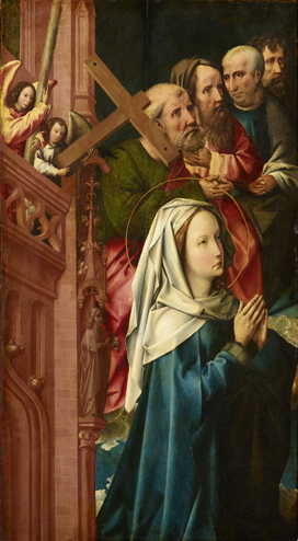 La Vierge et quatre apôtres - Retable du Jugement Dernier de Saint-Alban, 1505, Colijn de Coter