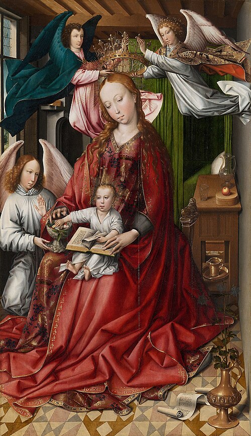 Virgin and Child Crowned by Angels, 1492, Colijn de Coter