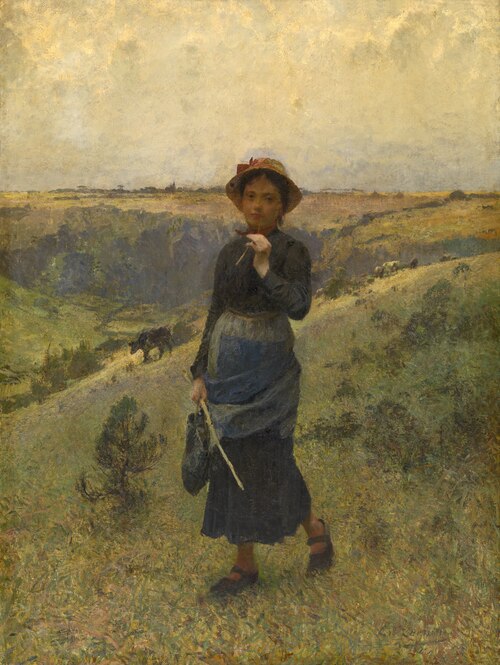 Cowherd in the Ardennes, , Évariste Carpentier