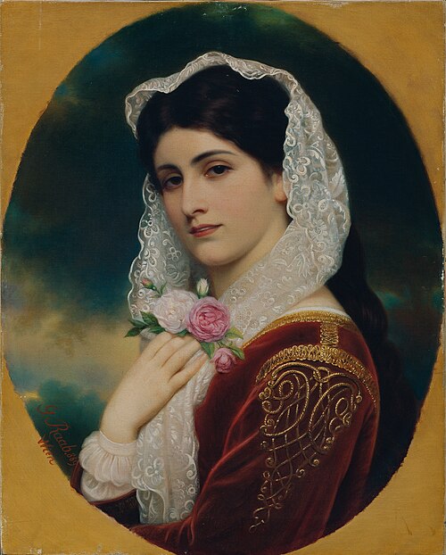 Weiblicher Studienkopf, 1869, Georg Martin Ignaz Raab