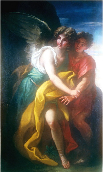 Jacob Wrestling with the Angel, , Niccolò Bambini