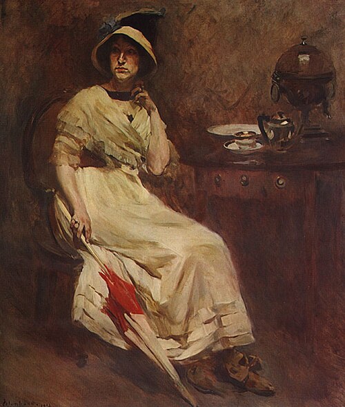 Retrato de Maria Cristina Bordalo Pinheiro, 1912, Columbano Bordalo Pinheiro