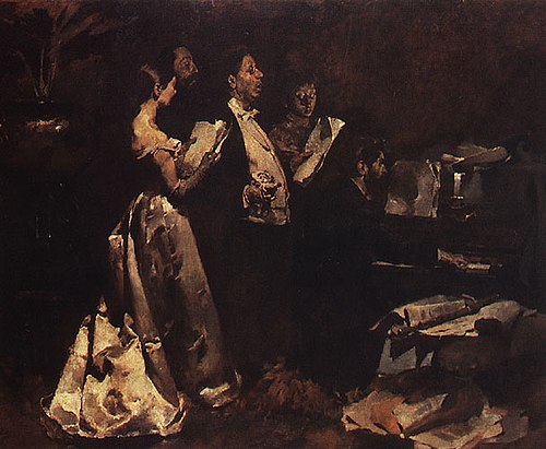 An amateur concert, 1882, Columbano Bordalo Pinheiro