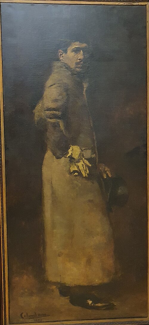 Retrato do jornalista Mariano Pina, 1883, Columbano Bordalo Pinheiro