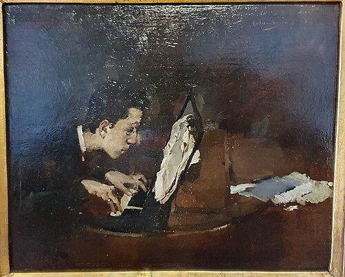 Trecho difícil, 1883, Columbano Bordalo Pinheiro