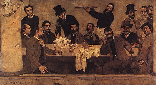 The Group of Leão, 1885, Columbano Bordalo Pinheiro