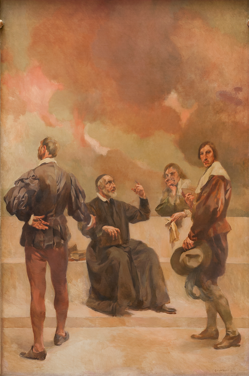 Febo Moniz, Padre António Vieira, D. Luís de Meneses e João Pinto Ribeiro, 1926, Columbano Bordalo Pinheiro