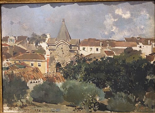 Torre das Caldas da Rainha, 1886, Columbano Bordalo Pinheiro